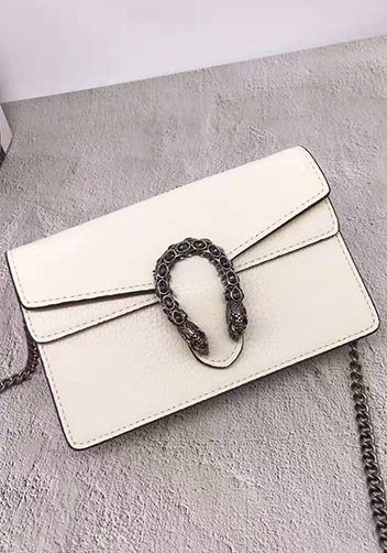 Jess Mini Leather Shoulder Bag White