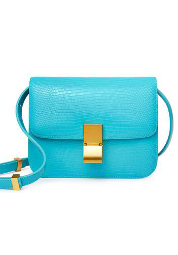 Martha Small Lizard Leather Sky Blue