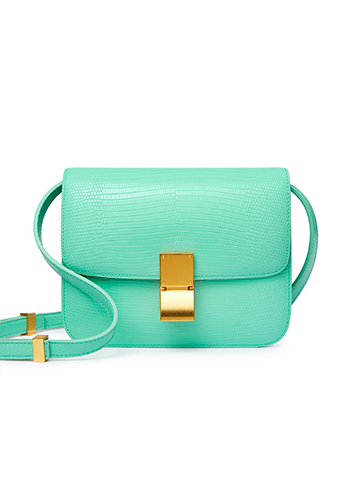 Martha Small Lizard Leather Mint Green Martha Small Lizard Leather Mint Green