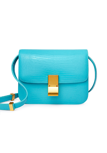 Martha Small Lizard Leather Glacier Blue Martha Small Lizard Leather Glacier Blue