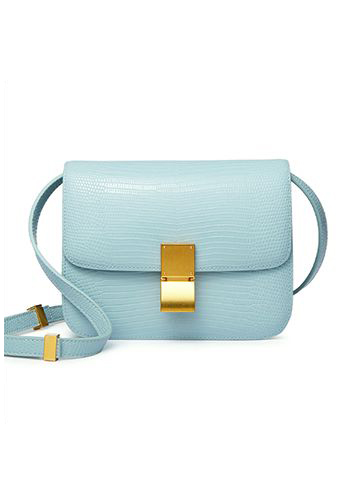 Martha Small Lizard Leather Light Blue