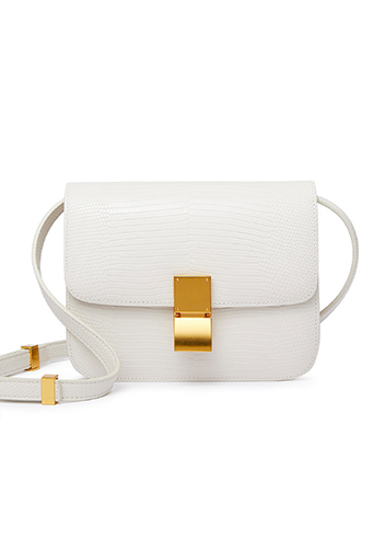 Martha Small Lizard Leather Cream