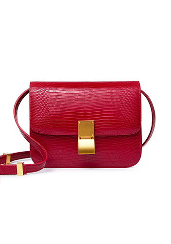 Martha Small Lizard Leather Burgundy Martha Small Lizard Leather Burgundy