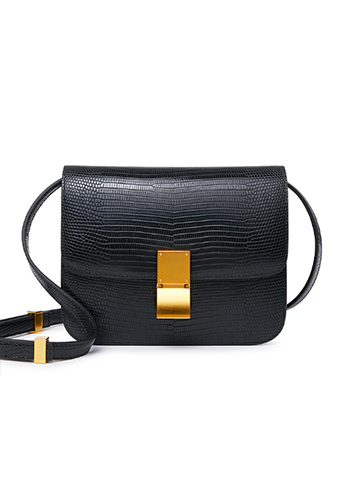 Martha Small Lizard Leather Black Martha Small Lizard Leather Black