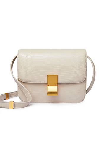 Martha Small Lizard Leather Beige