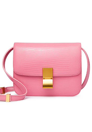 Martha Medium Lizard Leather Pink