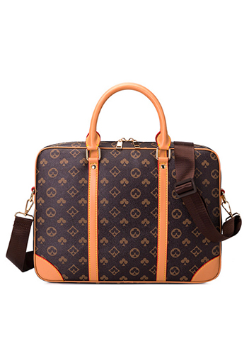 Louisa Poker Vegan Laptop Briefcase Beige