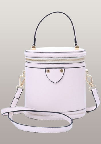 Kathryn Leather Shoulder Bag White