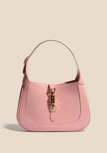 Daphne Leather Shoulder Bag Small Pink