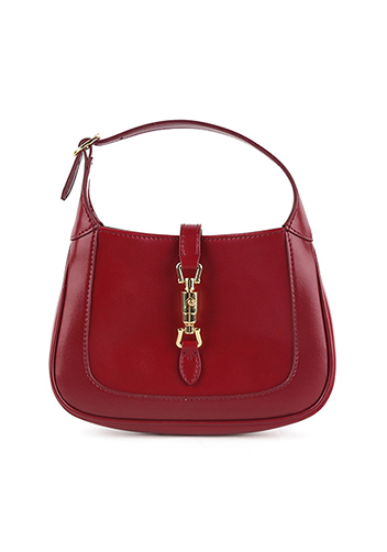 Daphne Leather Shoulder Bag Small Burgundy