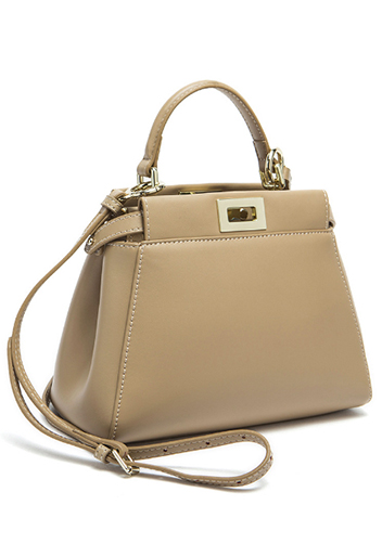 Carrie Smooth Leather Mini Bag Beige Carrie Smooth Leather Mini Bag Beige