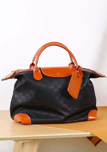 Rachele Nylon Medium Bag GD Black Rachele Nylon Medium Bag GD Black