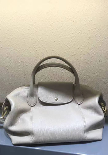 Rachele Leather Medium Bag Blue Cream Rachele Leather Medium Bag Blue Cream