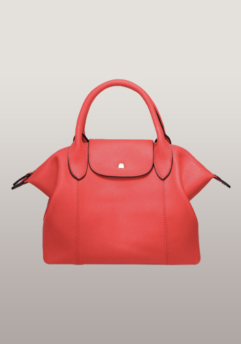 Rachele Leather Medium Bag Bright Red