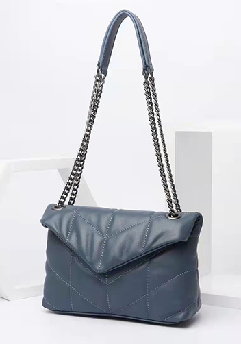 Yvonne Small Envelope Shoulder Bag Lambskin Blue Yvonne Small Envelope Shoulder Bag Lambskin Blue