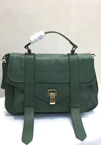 The Cartable Leather Bag Green The Cartable Leather Bag Green