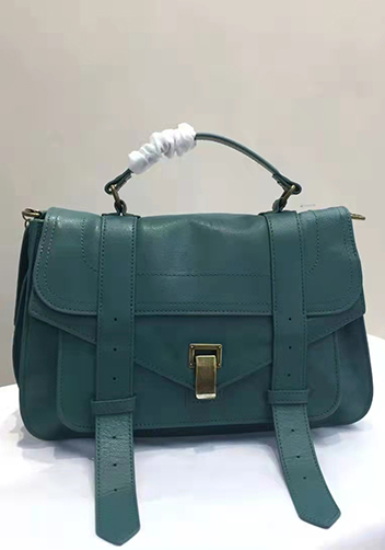 The Cartable Leather Bag Aqua Green The Cartable Leather Bag Aqua Green