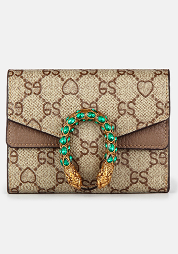 Jess Card Case Wallet Monogram Grey