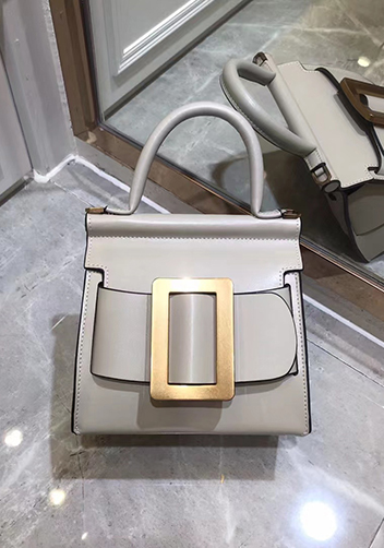 Alena Buckle Belt Top Handle Small Bag Cream Alena Buckle Belt Top Handle Small Bag Cream