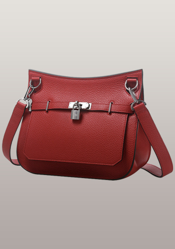 Birgit Calf Leather Shoulder Bag Red Birgit Calf Leather Shoulder Bag Red