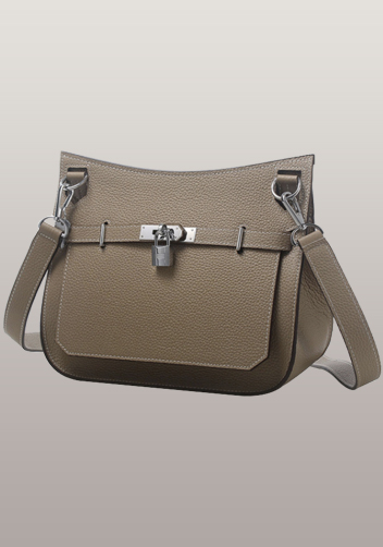 Birgit Calf Leather Shoulder Bag Elephant Grey Birgit Calf Leather Shoulder Bag Elephant Grey