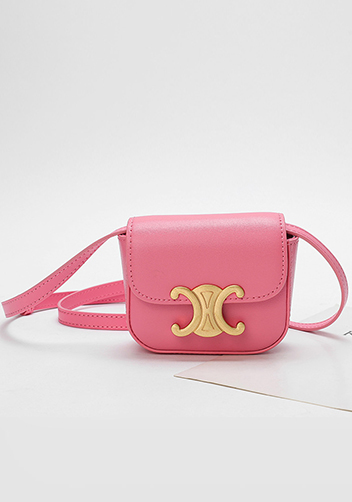 Yuga Leather Lipstick Headset Mini Bag Pink