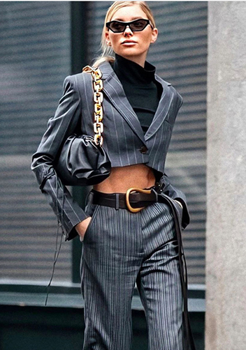 Dina Leather Clutch Chain Bag Black