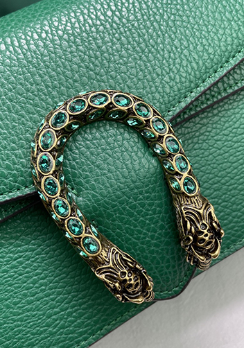 Jess Small Leather Shoulder Bag Green