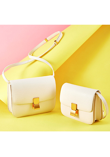 Martha Medium Lizard Leather Sky Blue