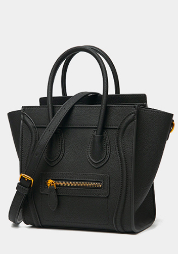 Vanessa Mini Tote Grain Leather Black