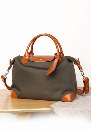 Rachele Nylon Medium Bag Khaki