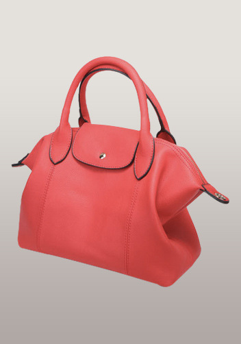 Rachele Leather Medium Bag Bright Red