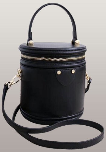 Kathryn Leather Shoulder Bag Black