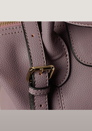 Rachele Leather Medium Bag Purple