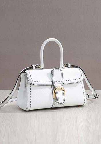 Hurricane Leather Shoulder Bag White