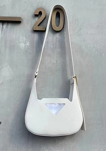 The JAB Leather Shoulder Bag White
