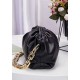 Dina Leather Clutch Chain Bag Black